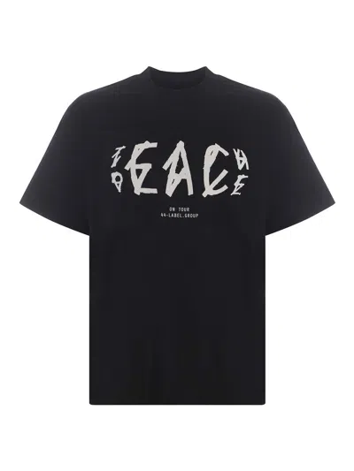 44 Label Group Cotton Tee In Black