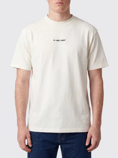 44 Label Group Cotton T-shirt With Logo In Neutral