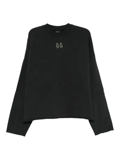 44 Label Group Crew-neck Sweatshirt In Black