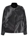 44 Label Group Grey Bomber Jacket In Gray