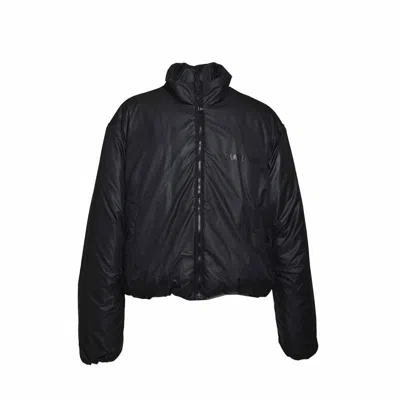 44 Label Group Cropped Bomber Jacket With Tonal Logo Print