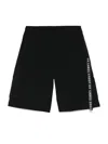 44 Label Group Drawstring Cargo Shorts In Black