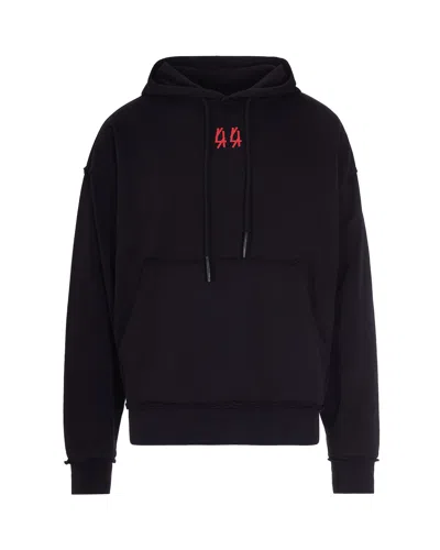 44 Label Group Black Drip Hoodie Sweatshirt In Blue