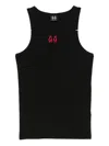 44 Label Group Embroidered-logo Vest In Black