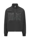 44 Label Group Essentials Zip Neck Jacket In Black