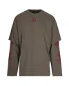 44 Label Group T-shirt Ewigkeit Double Sleeve In Brown