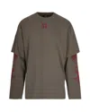 44 Label Group T-shirt Ewigkeit Double Sleeve In Brown