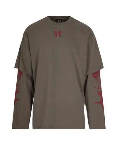 44 LABEL GROUP EWIGKEIT DOUBLE SLEEVE T-SHIRT