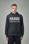 44 Label Group Faded Gen Hoodie In Black