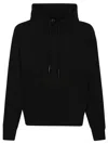 44 Label Group Faded Gen Graphically Printed Black Hoodie With Drawstring In Black Fossil