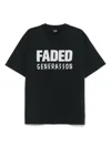 44 Label Group Faded Gen T-shirt In Black