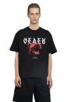 44 Label Group Forever-print Cotton T-shirt In Black