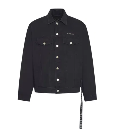 44 Label Group Fossil Denim Jacket In Black
