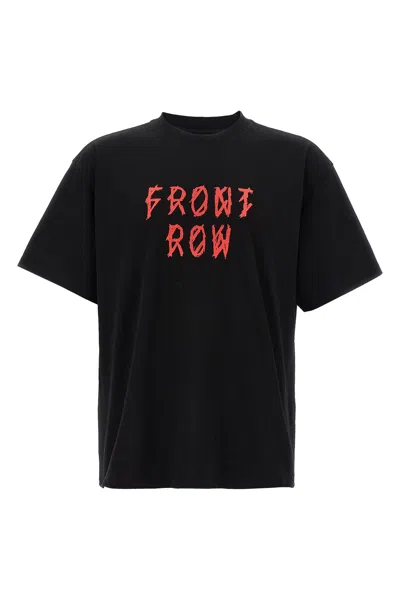 44 Label Group Cotton T-shirt With Logo Print In Black