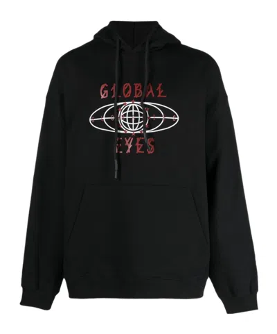 44 LABEL GROUP GRAPHIC-PRINT COTTON HOODIE