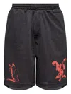 44 Label Group Elastic Waist Shorts In Black
