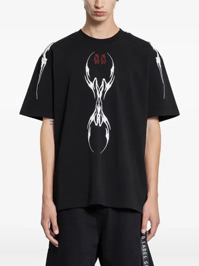 44 Label Group Graphic-print T-shirt In Black
