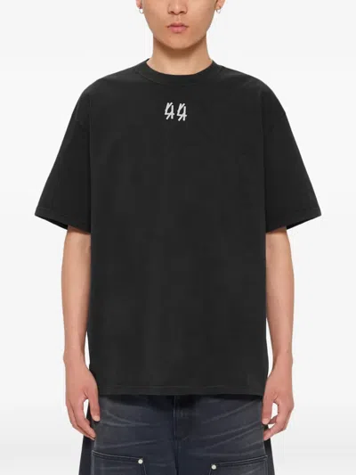 44 Label Group Graphic-print T-shirt In Black