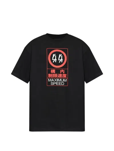 44 Label Group Graphic Print T-shirt In Black