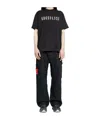 44 Label Group Oversized T-shirt With Unique Stampaint Design In Black