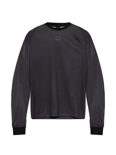 44 Label Group Graphic-print Mesh T-shirt In Gray