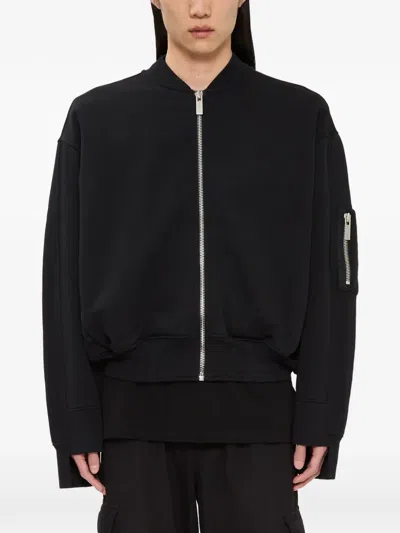 44 Label Group Graphic-print Zip-up Bomber Jacket In Black