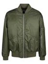 44 Label Group Green Bomber Jacket With Ribbed Detailing In Green