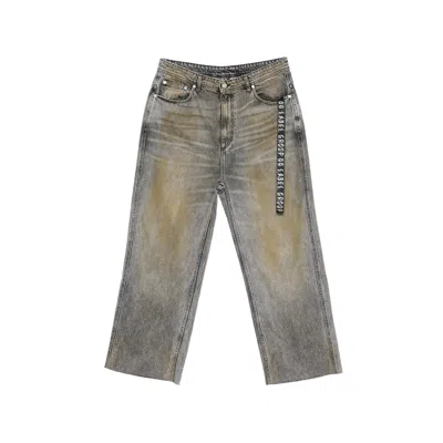 44 Label Group Grey Denim - Wide-leg Jeans Men In Multi