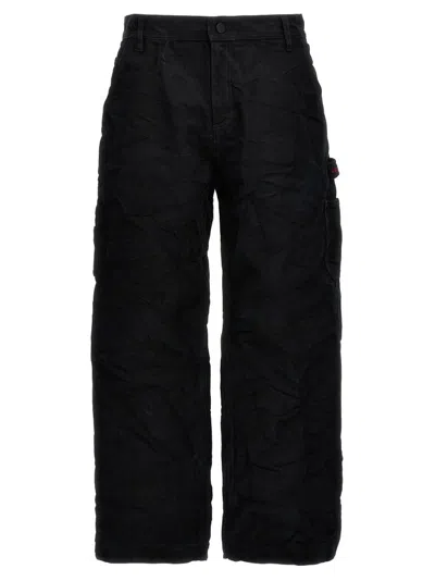 44 Label Group Hangover Carpenter Cargo Trousers In Black