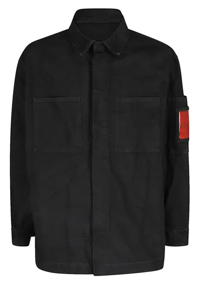 44 Label Group Hangover Overshirt Canvas Jacket In Black