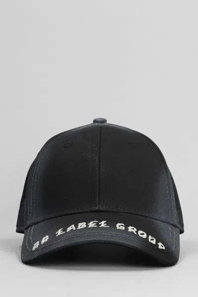 44 LABEL GROUP HATS IN BLACK COTTON