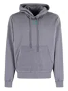 44 Label Group Hooded Logo Sweatshirt In Gray