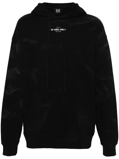 44 Label Group Hoodie In Black