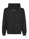 44 Label Group Hoodie Sfumata Logo In Black
