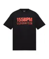 44 Label Group Black T-shirt With Print On The Front And Maxi Slogan Print On The Back In Black