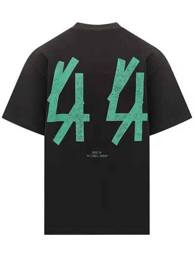 44 Label Group J44 Logo Tee In Black Emerald