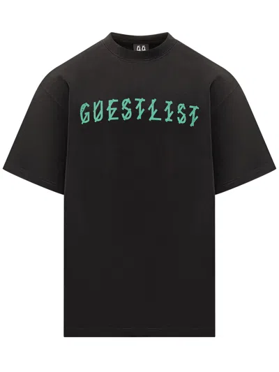 44 Label Group J44 Logo Tee In Black Emerald