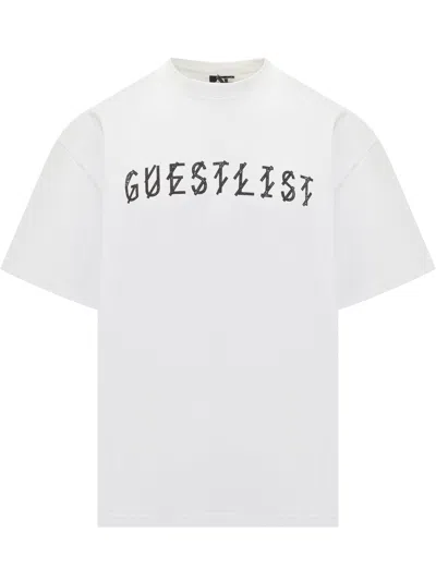 44 Label Group J44 Tee In 100% Cotton In Optical White Black