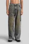 44 Label Group Jeans In Grey Cotton In Gray