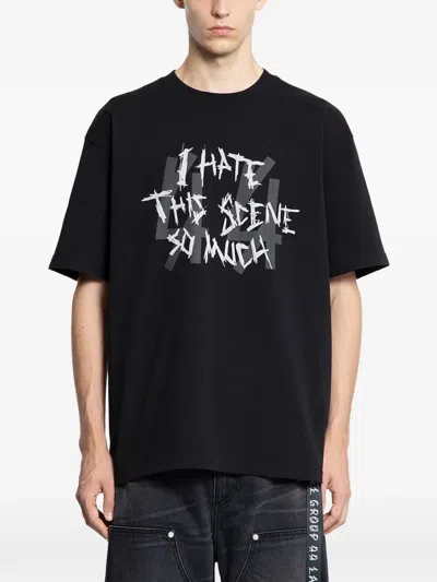 44 Label Group Jersey T-shirt In Black