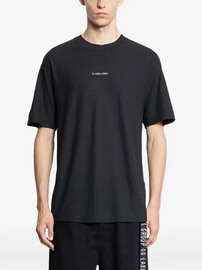 44 Label Group Jersey T-shirt In Black