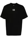 44 Label Group Black Crinkle T-shirt In Black