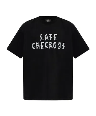 44 Label Group Late Checkout Graphic T-shirt In Black