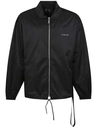 44 Label Group Lightweight Polyester Jacket With Graphic Detailing In Black