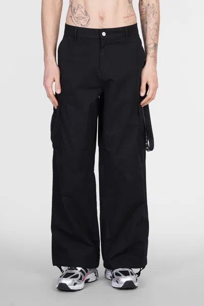 44 Label Group Lizard Pants In Black Cotton