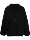 44 Label Group Logo-embroidered Cotton Sweatshirt In Black