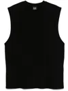 44 Label Group Tank Top In Black Cotton In Black