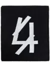 44 Label Group Logo-jacquard Scarf In Black