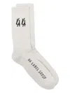 44 Label Group Logo-jacquard Socks In Grey
