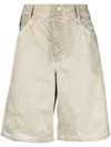 44 Label Group Logo-patch Five-pocket Shorts In 中性色